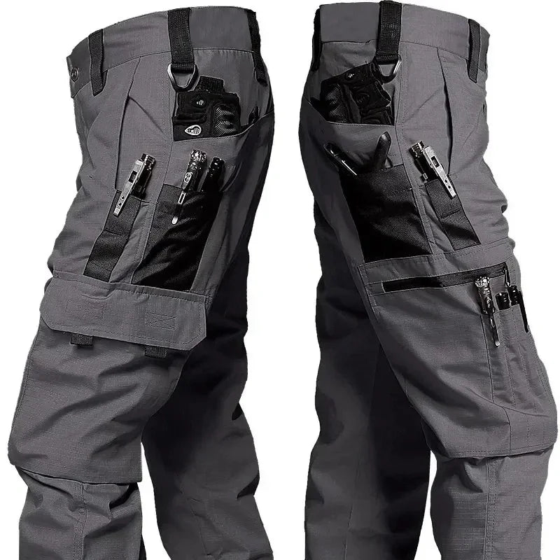 Pantalón Táctico Cargo Hombre Mujer Multi-Bolsillos Streetwear Urbano