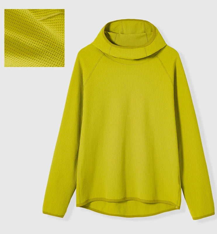 Sudadera hoodie waffle café detalle bolsillo canguro