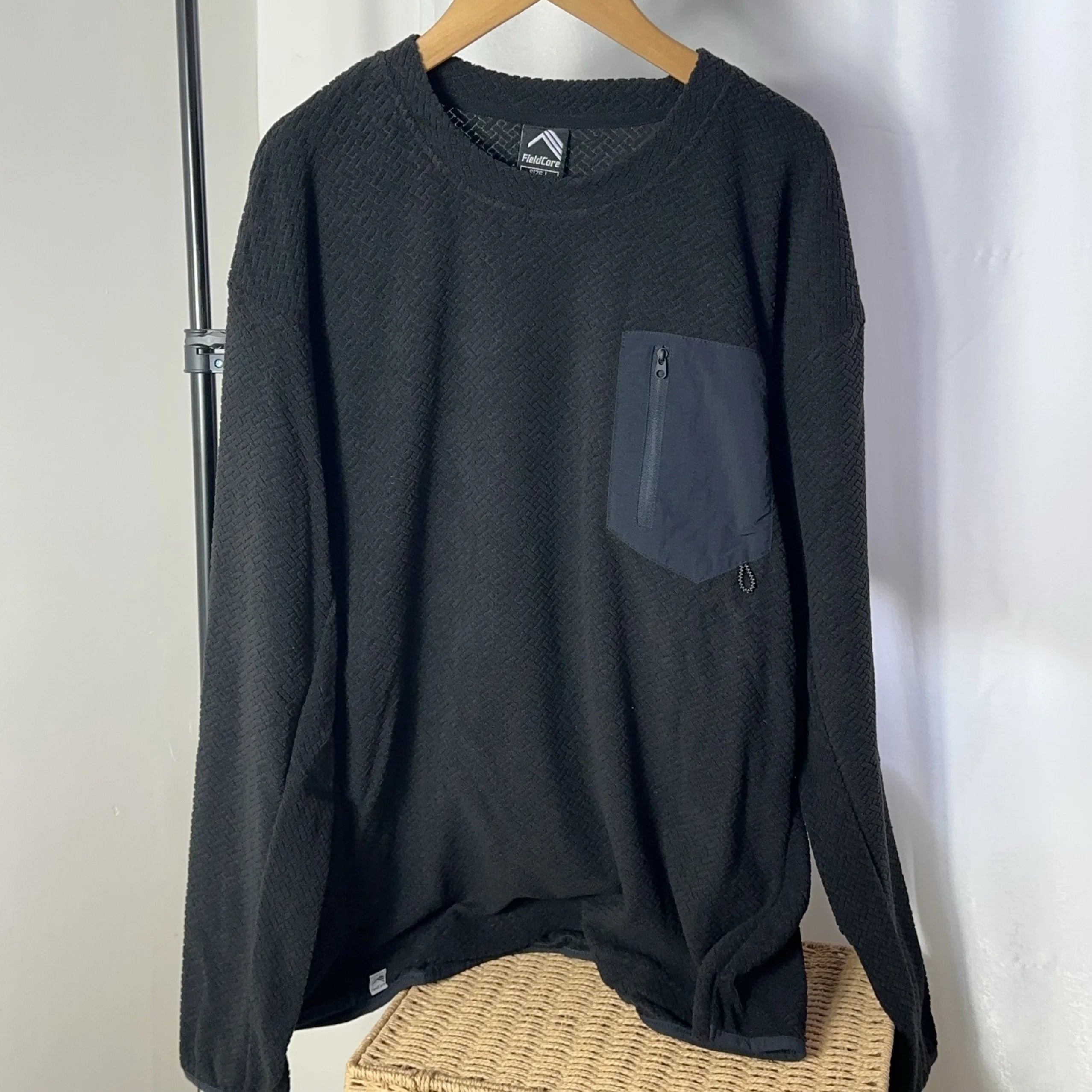 Sudadera casual caqui oscuro sin zipper mujer invierno México