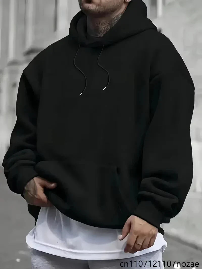 Oversized Fleece Pullover Hoodie-1