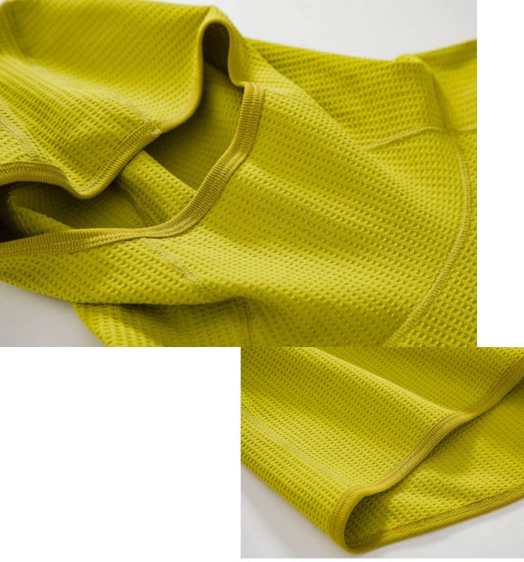 Sudadera waffle verde oversized capucha holgada invierno México