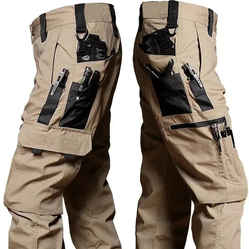 Pantalón Táctico Cargo Hombre Mujer Multi-Bolsillos Streetwear Urbano