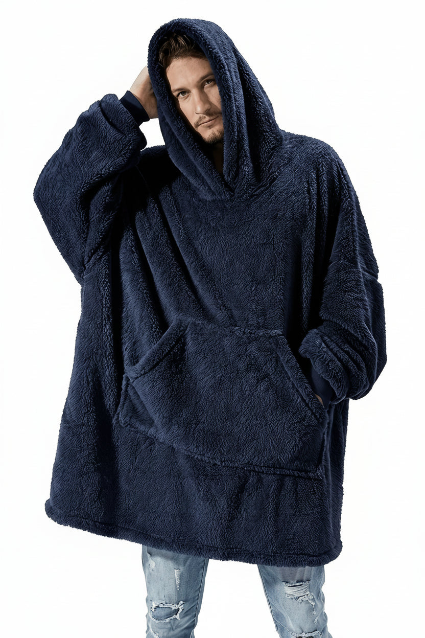 Oversized Hooded Blanket Hoodie-0
