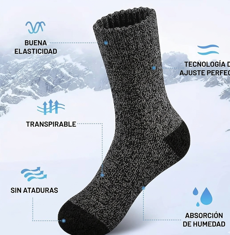 Calcetines Térmicos Pack 5 Pares Senderismo Invierno Outdoor Unisex