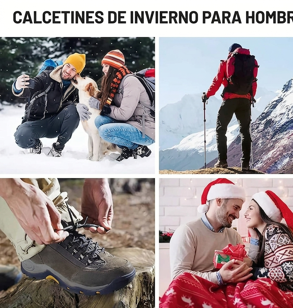 Calcetines Térmicos Pack 5 Pares Senderismo Invierno Outdoor Unisex